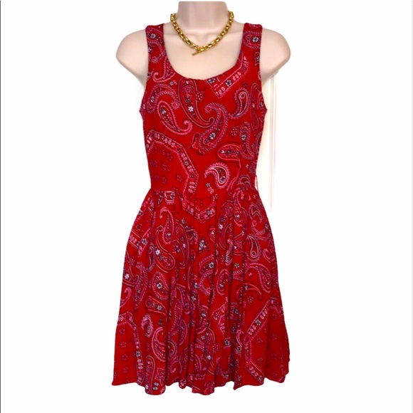 JM Dresses & Skirts - Vintage JM cowboy red dress size 2